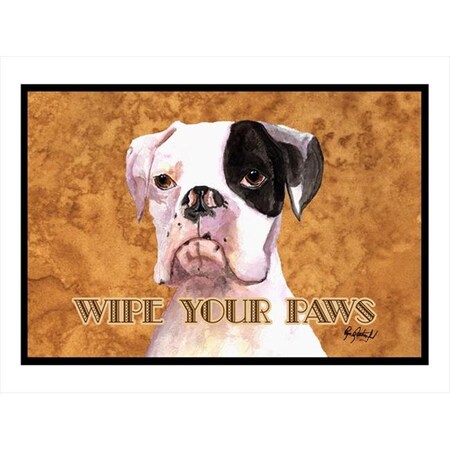 Carolines Treasures Carolines Treasures RDR3019MAT 18 x 27 in. Cooper The Boxer Indoor Or Outdoor Mat RDR3019MAT